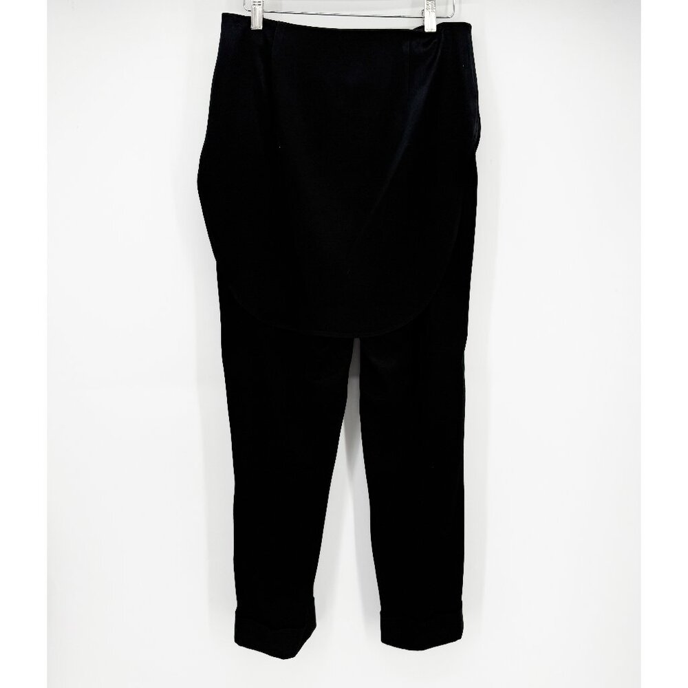 Hellessy Black Kooning satin trousers with shirttail overlay, size 4 - Picture 5 of 16